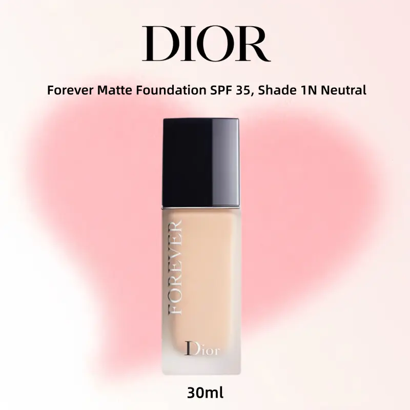 Dior Forever Matte Foundation SPF 35, Shade 1N Neutral, 30ml, Perfect for Natural Look