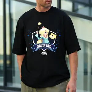 Rosalina and Luma Mens Short Sleeve T-Shirts Casual Graphic Printed Tee Tops Crewneck Summer  Vintage Shirt A403-3