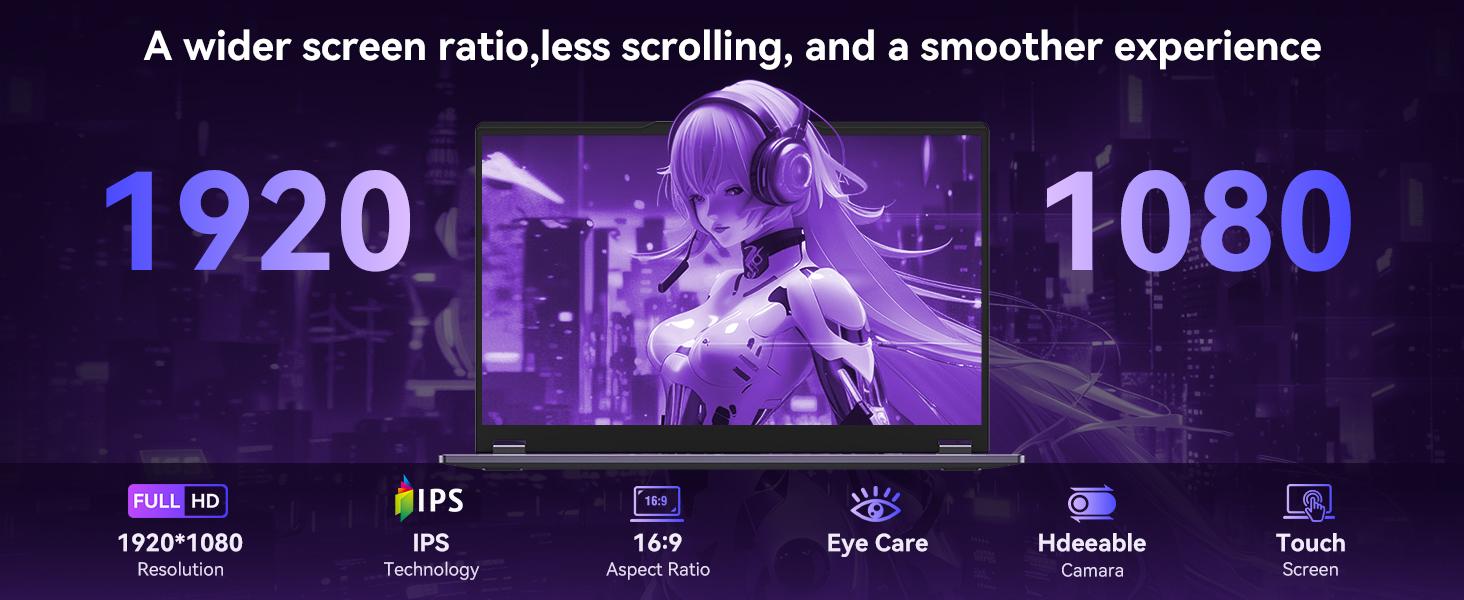 2-in-1 Tablet/Laptop,15.6" Laptop Computer with FHD 360 Flip Touchscreen, Dual-Core M3-8100Y up to 3.4GHz,8GB RAM 256GB SSD, Win 11,Deep Purple,for Student,Note-Taking, Entertainment