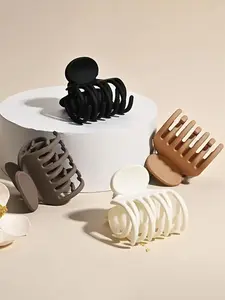 4pcs Minimalist Style Frosted Matte Small Hair Claws for Thin Hair, Non-slip Durable Cute Hair Claws for Women & Girls for Party, Daily Clothing Decor, Claw Clips