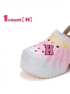 Creative Letter Pattern Shoe Charms, Fashionable Shoes Decorations for Women & Girls, Shoes Accessories for Clogs, Sneakers, Boots, Sandals