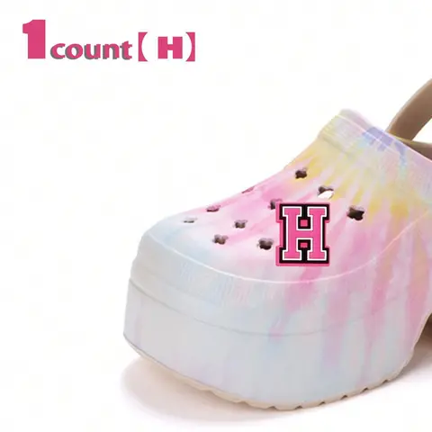 Creative Letter Pattern Shoe Charms, Fashionable Shoes Decorations for Women & Girls, Shoes Accessories for Clogs, Sneakers, Boots, Sandals, Footwear Decor