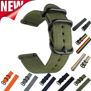 Suitable for Samsung quick-release watch strap Gear S3 S2 thickened nylon canvas watch strap