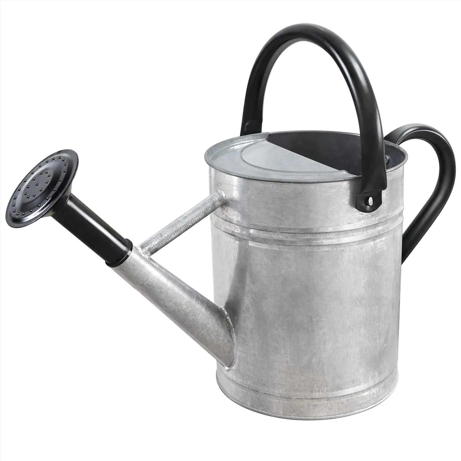 "Durable 1-Gallon Galvanized Watering Can – Rust-Resistant Metal with Removable Spout for Indoor & Outdoor Gardening", Rustproof Watering Can, Vintage Garden Decor, Metal Plant Watering Pot, Outdoor Gardening Tool, Farmhouse Style Watering Can