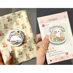 Funny Duck Magsafe Phone Grip - Magnetic Pop Socket Kickstand - Fun Gift