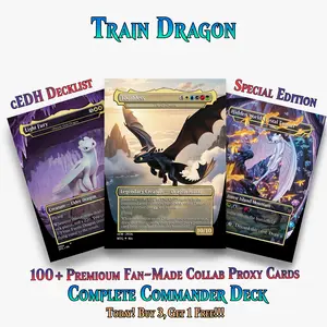 How to Train Your Dragon MTG Proxy Commander Deck - 116 Cards Set