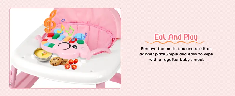 Unisex Plastic 5-in-1 Activity Walker for 6-18 Months Infants - Safety Tested, Foldable, 3 Adjustable Heights, Bouncer + Rocker, Triangular Base, Music, Feeding Tray, Removable Footrest, Portable, Breathable Baby Items (Choking Hazard Small Parts Note) Unisex Plastic 5-in-1 Activity Walker for 6-18 Months Infants - Safety Tested, Foldable, 3 Adjustable Heights, Bouncer + Rocker, Triangular Base, Music, Feeding Tray, Removable Footrest, Portable, Breathable Baby Items (Choking Hazard Small Parts Note)