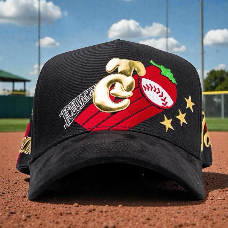 Bragado Brand Tomateros de Culiacan Premium Black Suede Snapback with Silk Interior Adjustable Fit Burgundy/Gold Limited Edition Hat