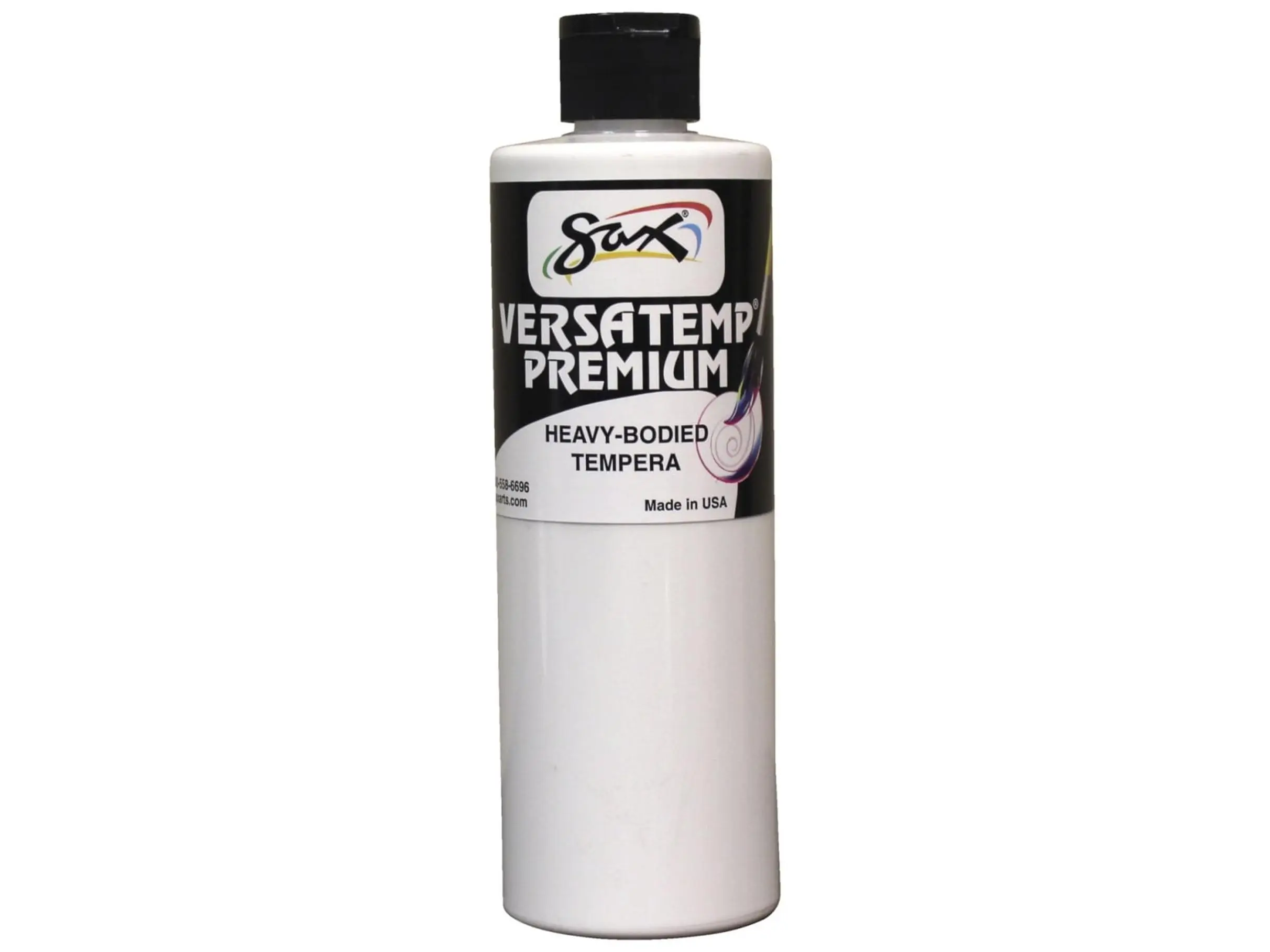 Chroma Acrylics 1592711 Versatemp Premium Heavy-Bodied Tempera Paint, White, 1 Pint