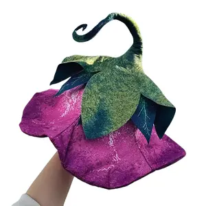 Decorative Hat Cute Cosplay Flower Hat Witch Hat Hair Felt Hat Party Stage Props Wizard Hat Halloween Decoration Party Hat