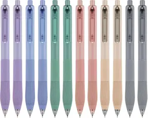 Gel Pens Black Ink Pens for Office 0.5mm Fine Point Pens Smooth Writing Retractable Work Pen (12-count)