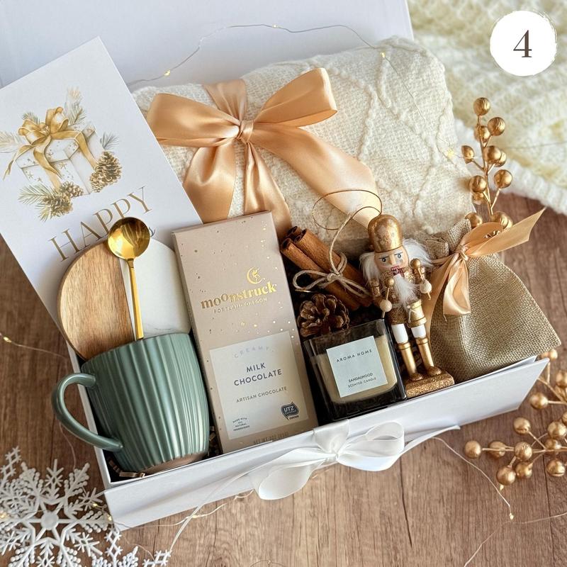 Winter gift basket, cozy christmas gift box, holiday gift box, gift box christmas, Gift for colleagues