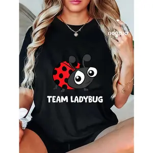100% Cotton Team Ladybug Cute Ladybug T-Shirt Funny Ladybug Lover Gifts