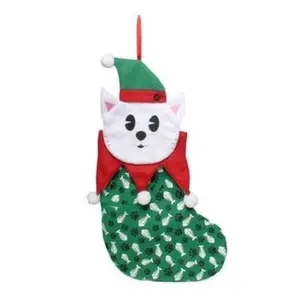 Holiday Cat Stocking - Cat Elf