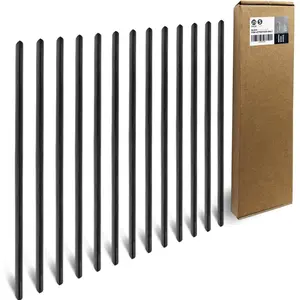 25 Pack Binding Bars, 25-Sheet Capacity Slide Grip Binding Bars, Black, 5mm Thickness, 11 Inches, for Students and Coworkers