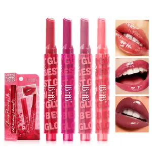 USHAS Glowing Plumping Lipstick – Moisturizing, Volumizing, Long-Lasting, with Innovative Press-to-Open Design