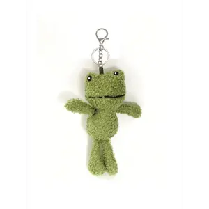 Cute Frog Design Keychain, Cute Animal Design Keychain for Women & Men, Fashion Accessories for Bag Decoration, Crochet Keychain