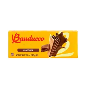 Bauducco Chocolate Wafers - Crispy Wafer Cookies With 3 Delicious, Indulgent, Decadent Layers of Chocolate Flavored Cream - Delicious Sweet Snack or Desert - 5.0 oz (Pack of 1)