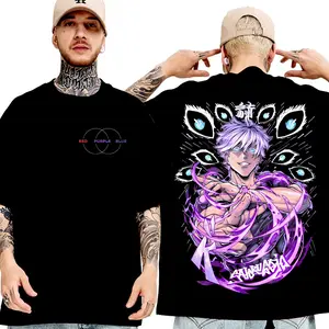 Gojo Satoru JJK Shirt, Jujutsuu Kaisenn Character Tee, Satorru Anime Color Sweatshirt, Unisex 2024 Hoodie Menswear Top Cotton Breathable