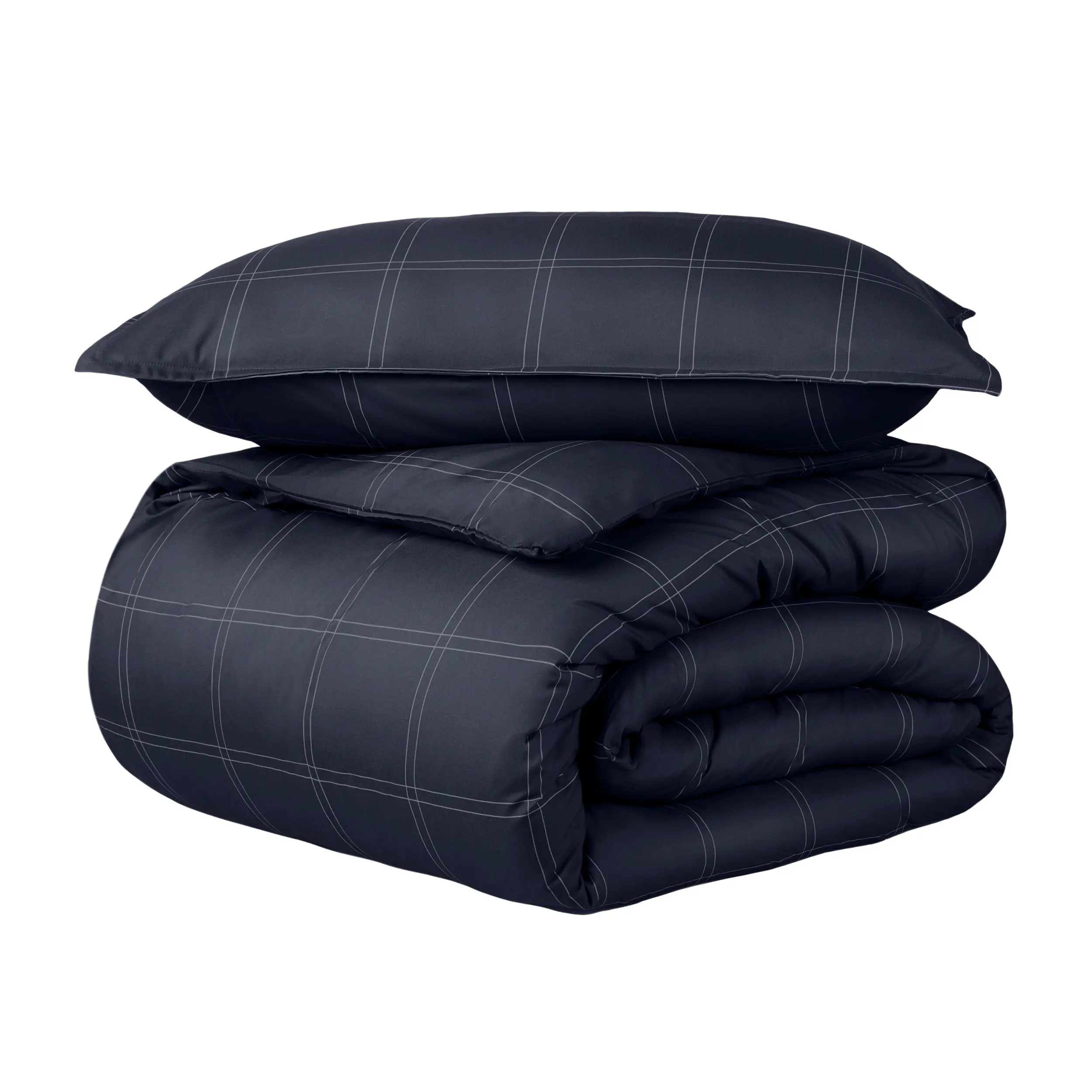 Modern Plaid - Midnight/White