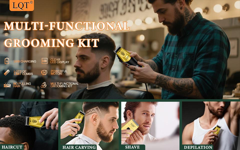 Men's wireless USB charging electric shaver, personal care small tool,mechon clipper  home hairdressing tool, barber tool, household hair clipper Water Proof