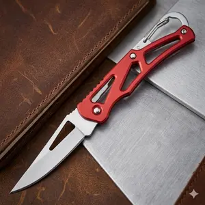 Portable Multifunctional Mini Keychain Knife, Rust Proof & Slip Resistant Folding Pocket Knives, Outdoor Camping & Fishing Accessories, Survival Gear, Edc Multi Tools, Emergency Survival Gear