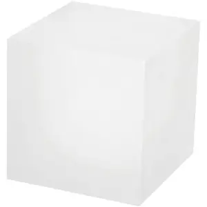 Plymor Frosted Acrylic Square Display Block, 4" H x 4" W x 4" D