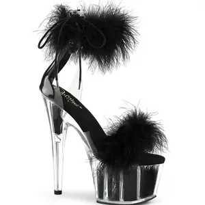 Women's Stripper Heels with Fur - Perfect for Any Occasion - Shoe, Footwear