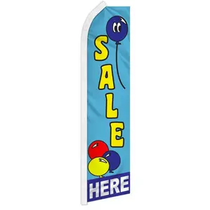 Large-Size High-Tenacity Synthetic Windproof Flag Balloon Banners - 11.5ft x 2.5ft, 140kg Load Capacity, Curved Sleeve, Free-Flying Edge, Easy-Install Festive Party Advertising Home Supplies