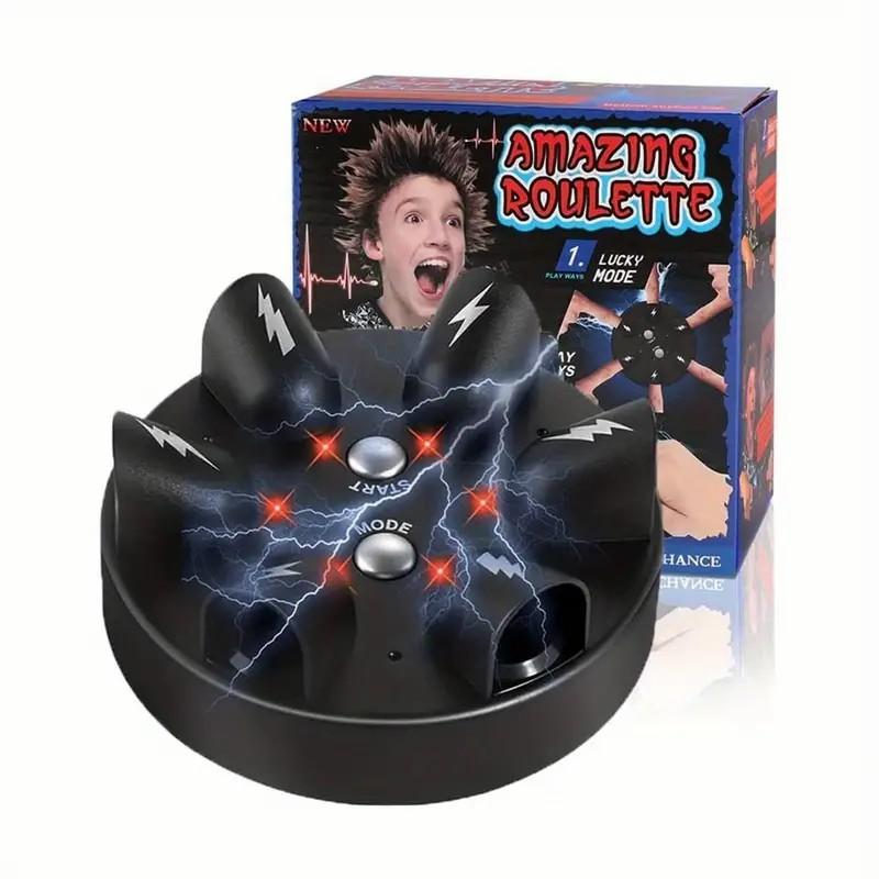6-Player Electric Shock Roulette - The Ultimate Party Game! 2 Modes (Random Luck & Reaction Test), Safe Shock for Epic Truth or Dare with Friends – Hilarious Christmas Party Gift for Friends & Family