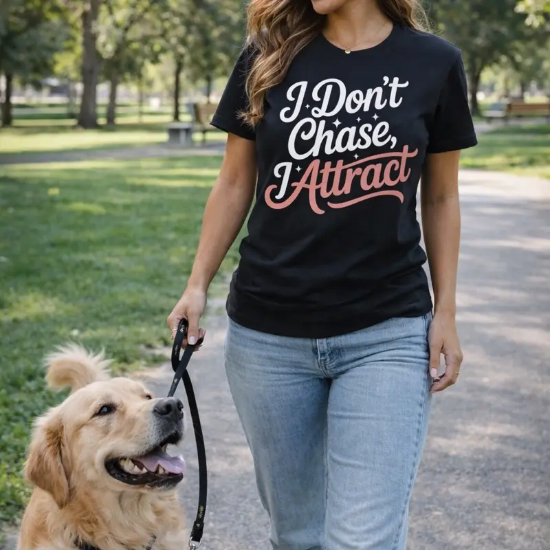 Women’s I don’t chase I attract softstyle t-shirt