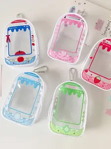 Style Transparent PVC Strawberry Fruit Bag, Chiikawa Baby Diaper Bag, Travel Storage Organizer, Dustproof Protective Bag, Space Saving Bags, Storage Carrying Bag