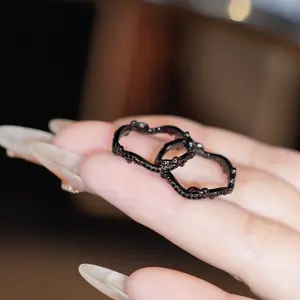 【#404】Synthetic Moissanite Rings in 925 Sterling Silver