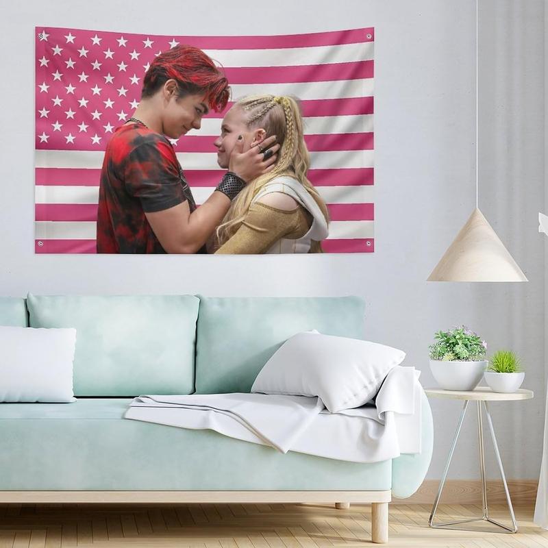 60in x 40in Funny American Malachi Flag Poster Wall Hanging Fabric Print Blanket Tapestry- For Bedroom,Living Space, Kitchen Decor, Gift Idea, Wall Decoration,Outdoor, University Dormitory Barton