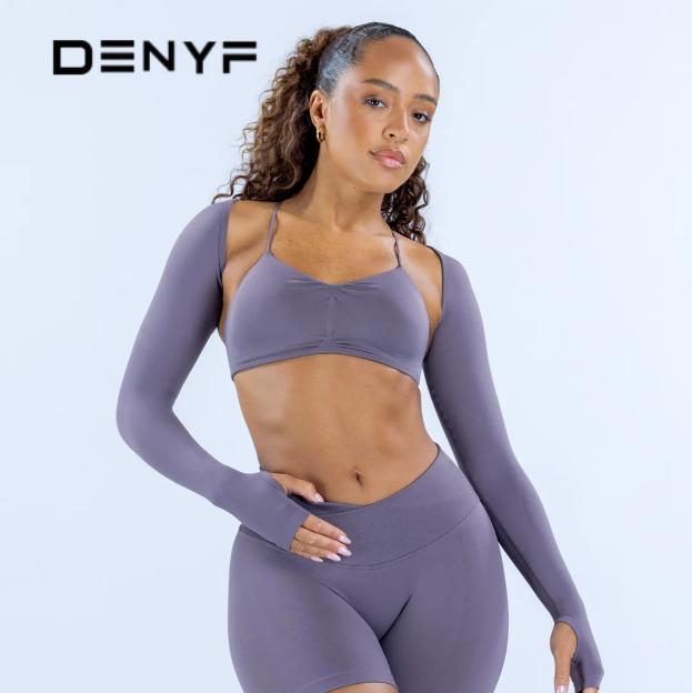 Seamless 3 Piece Activewear Set for Women, Cross Back Bra + Long Sleeve Layer + High Waist Leggings for Gym Yoga