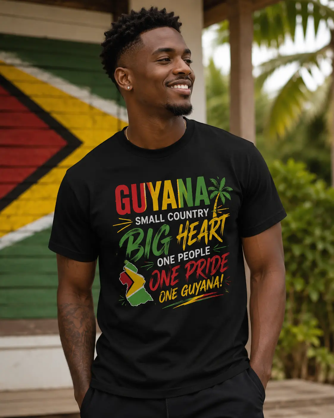 Guyana Small Country Big Heart Tee