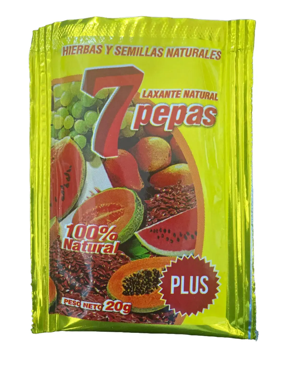 7 PEPAS HIERBAS Y SEMILLAS NATURALES - LAXANTE NATURAL