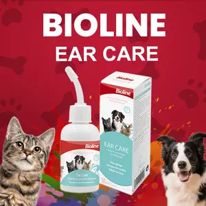 Bioline Ear Care for Dogs & Cats - 50ml Easy-to-Use Drops for Clean Ears  Natural Extracts itchy,ear