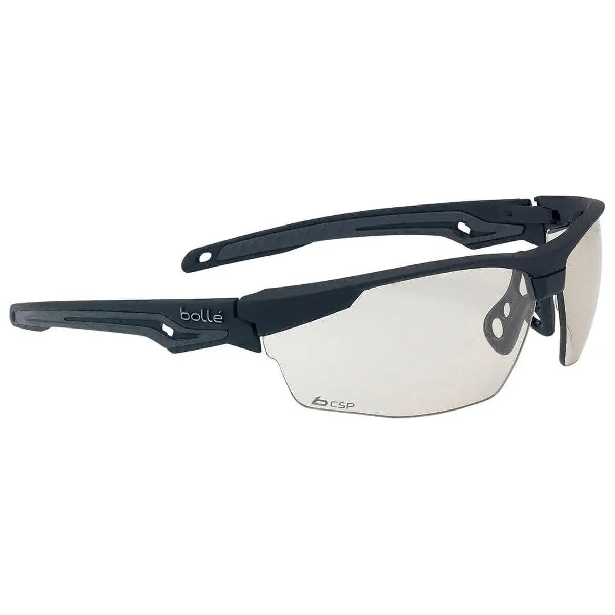 Bolle BSSI Tryon Ballistic Safety Glasses Black Frame with CSP Platinum Anti-Fog Lenses