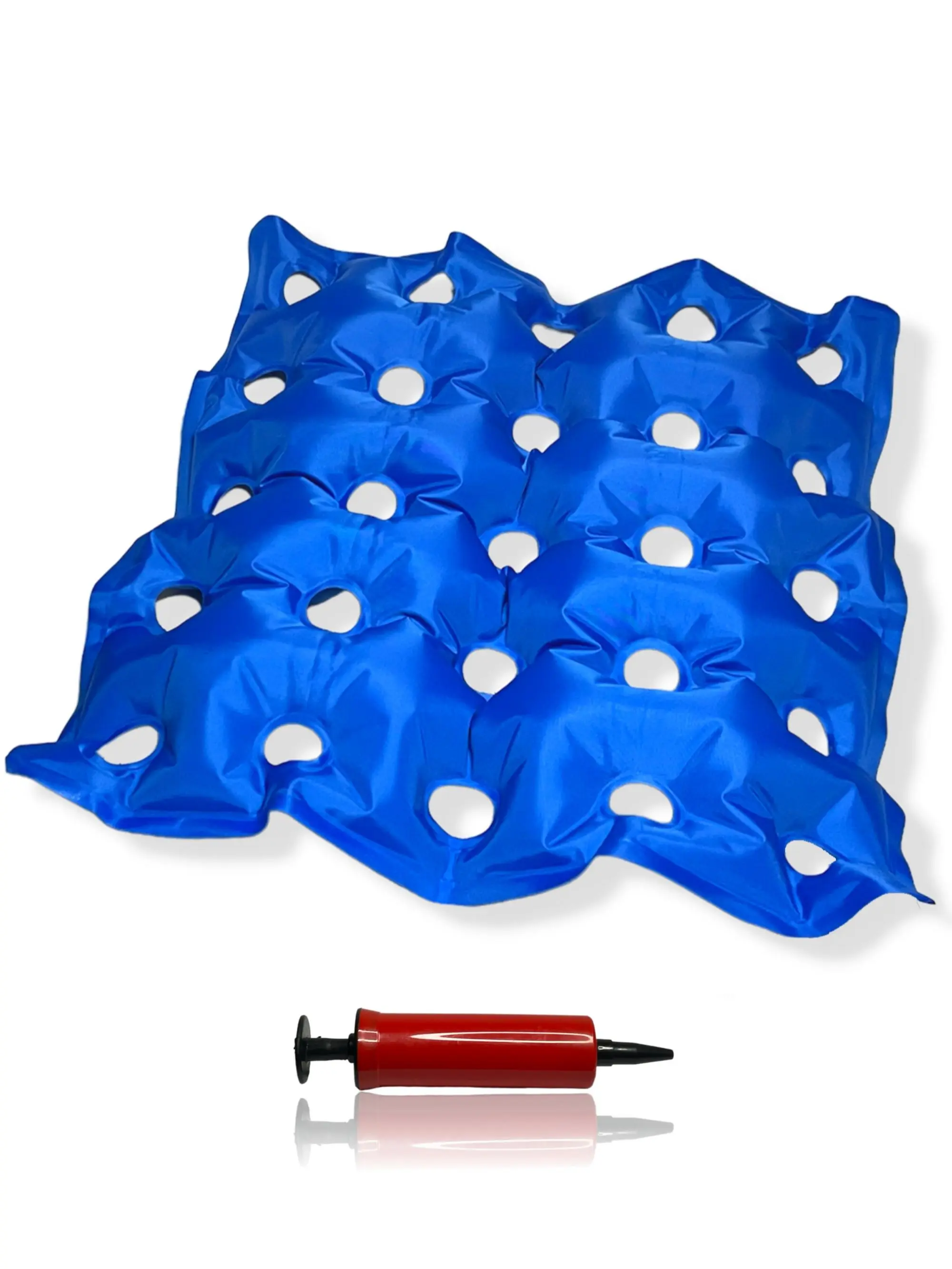 EverRelief Inflatable Seat Cushion - Travel Seat Cushion for Wheelchair, Airplane, Car, Office, Stadium Seating- Adjustable Air Pressure Pillow for Sitting Pain Free