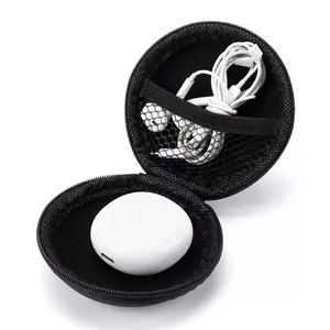 Earphone storage bag - made of EVA material - for storing earphones, data cables and badges. Suitable for various storage purposes.