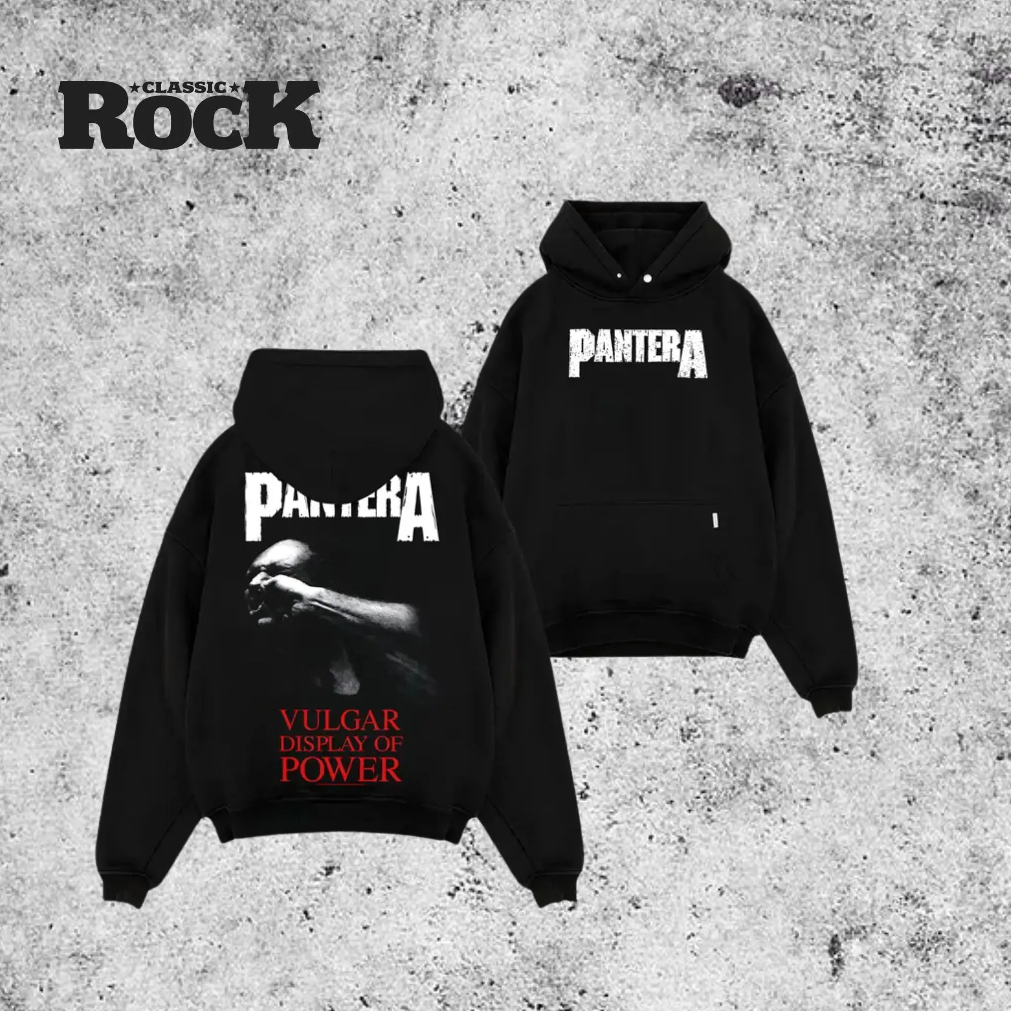 Pantera Premium Heavyweight Hoodie, Vulgar Display Of Power Back Print Graphic Pullover, Metal Band Vintage Hoodie, Concert Fans Sweatshirt, Streetwear Unisex Graphic Hoodie, Gift For Pantera Fans