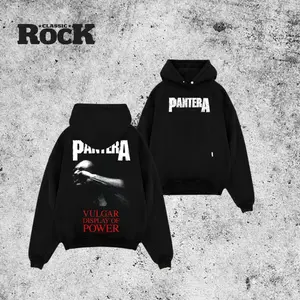 Pantera Premium Heavyweight Hoodie, Vulgar Display Of Power Back Print Graphic Pullover, Metal Band Vintage Hoodie, Concert Fans Sweatshirt, Streetwear Unisex Graphic Hoodie, Gift For Pantera Fans