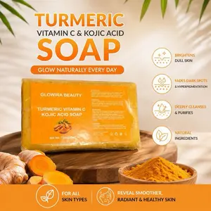 Glowira Beauty Turmeric, Vitamin C + Kojic Acid Soap Bar, 200g