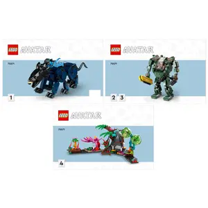 75571-Neytiri & Thanator vs AMP Suit Quaritch - INSTRUCTIONS ONLY