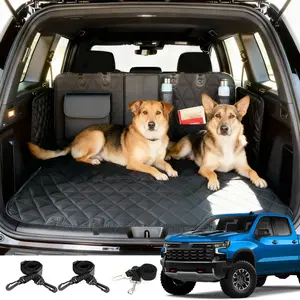 Bench Car Seat Cover Dog Car Seat Protector Waterproof Heavy Duty Pet Nonslip Hammock Black 64” x 54” Universal Fit for Cars SUVs and Truck