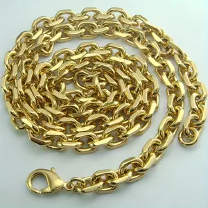 18K Gold Plated Stainless Steel Chain Necklace -  Men's And Women's Necklace Jewelry -  Durable & Hypoallergenic - For Everyday Wear & Special Occasions - Perfect Gift for Him & Her