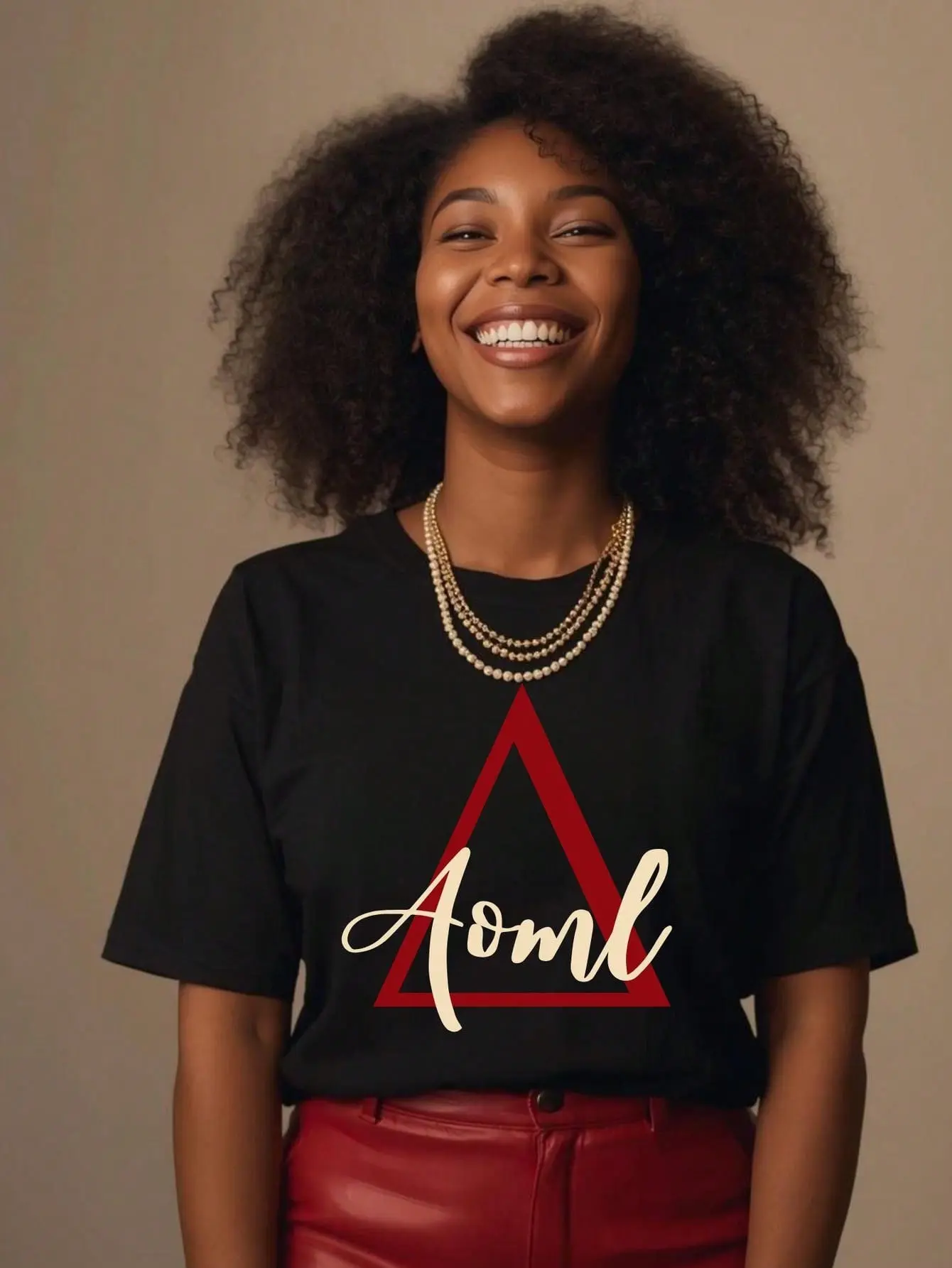 Delta Sigma Theta T-Shirt Pyramid Sorority Gift DST 1913, Women's Casual Short-Sleeve T-Shirt, Made From Pure Cotton Knit Fabric, Semi-Sheer Loose Fit, Perfect For Spring, Summer, And Fall Loungewear And Everyday Wear, Women's Clothing