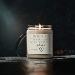 Smells like You are Gonna be Grandparents Pregnancy Surprise, Announcement, Unique Gift 9oz Scented Candle