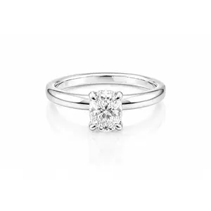 Oval Moissanite Solitaire Engagement Ring 1CT